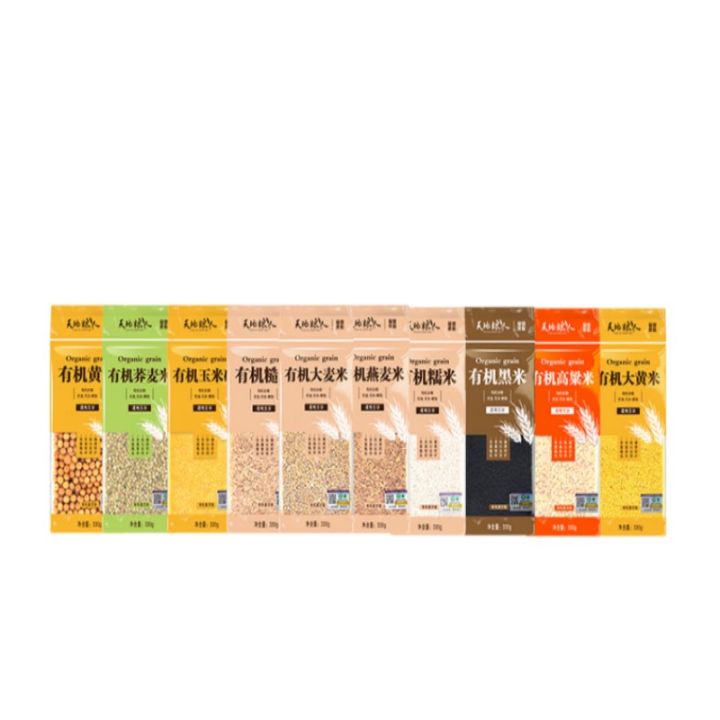 天地粮人精品高端组合杂粮礼盒(礼品 福利 团购) 节日快乐有机十种杂粮礼盒3.3kg高清大图