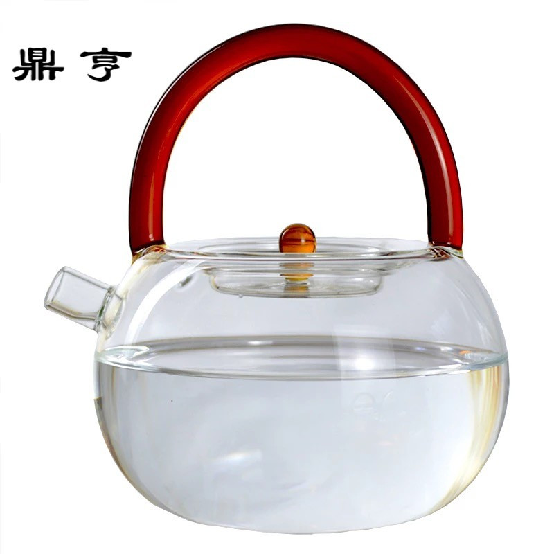 鼎亨玻璃烧水壶 煮茶器过滤泡茶壶高温耐热煮水提梁壶功夫茶具电