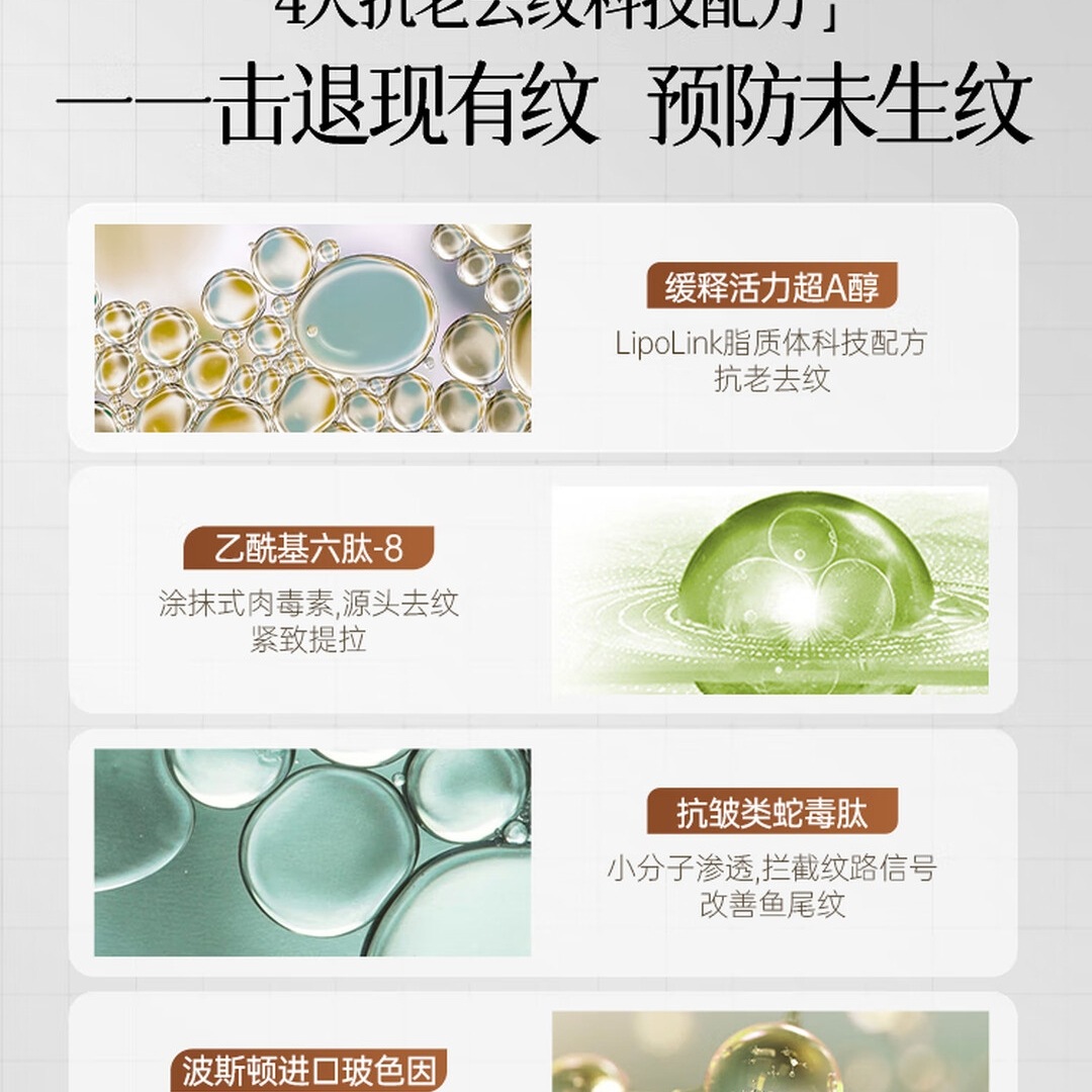 儒意(RUYI)淡纹眼霜30g淡化细纹抗皱提拉紧致黑眼圈祛眼袋衰老30岁40岁以上高清大图
