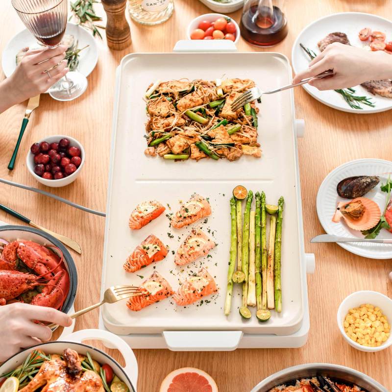 适盒A4BOX双盘IH双口多功能料理锅标配
