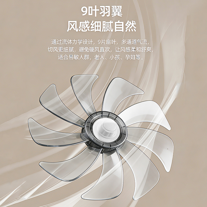 长虹 9叶落地电风扇FS-LJ201 灰色(单位:台)高清大图