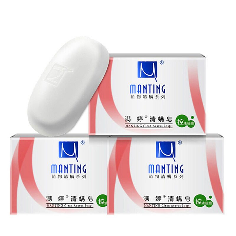 满婷（Manting）清螨皂 100g*3（洗脸皂 洁面皂 香皂 深层清洁）