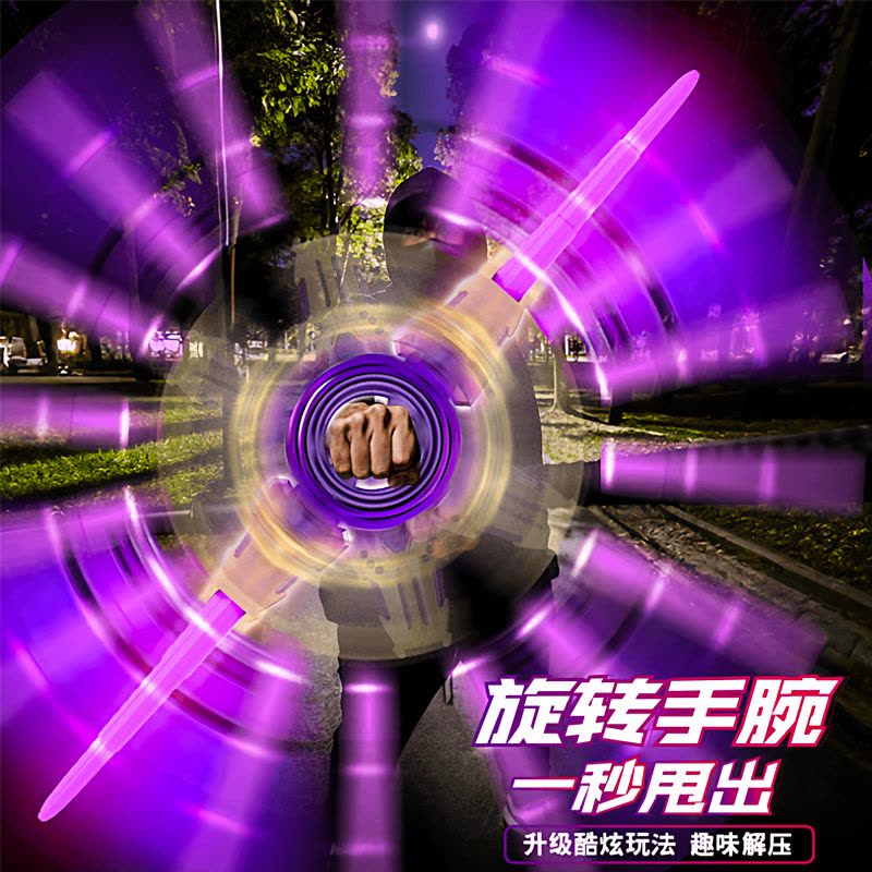 火旋剑发光双刃伸缩光剑炫酷刀旋转激光宝剑儿童玩具男孩网红图片