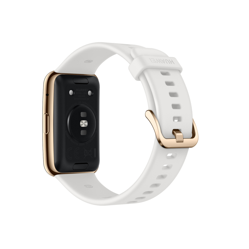 华为/HUAWEI WATCH FIT 智能手表 轻薄全彩大屏 动画健身私教 心理健康管理 雅致款 凝霜白 凝霜白氟橡胶表带