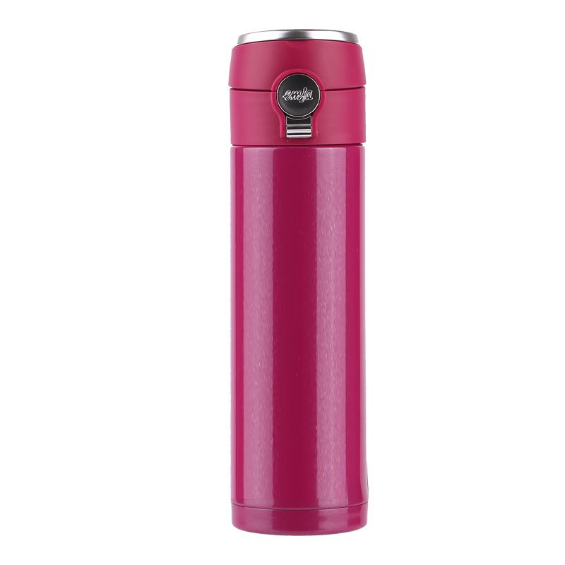 爱慕莎(emsa)捷程真空不锈钢保温杯双层保温水杯男士女士学生 360ml 黑色/冰蓝色/莓粉色/红色/深蓝色(滞销处理