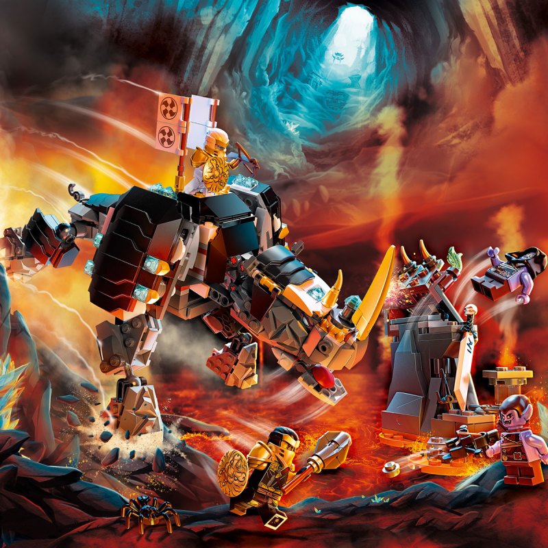 lego乐高幻影忍者系列赞的米诺巨兽71719男孩女孩8岁生日礼物玩具积木