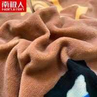 南极人(NanJiren)家纺 卡通加厚牛奶绒床上四件套双面珊瑚绒被套冬季保暖床品法兰绒床单