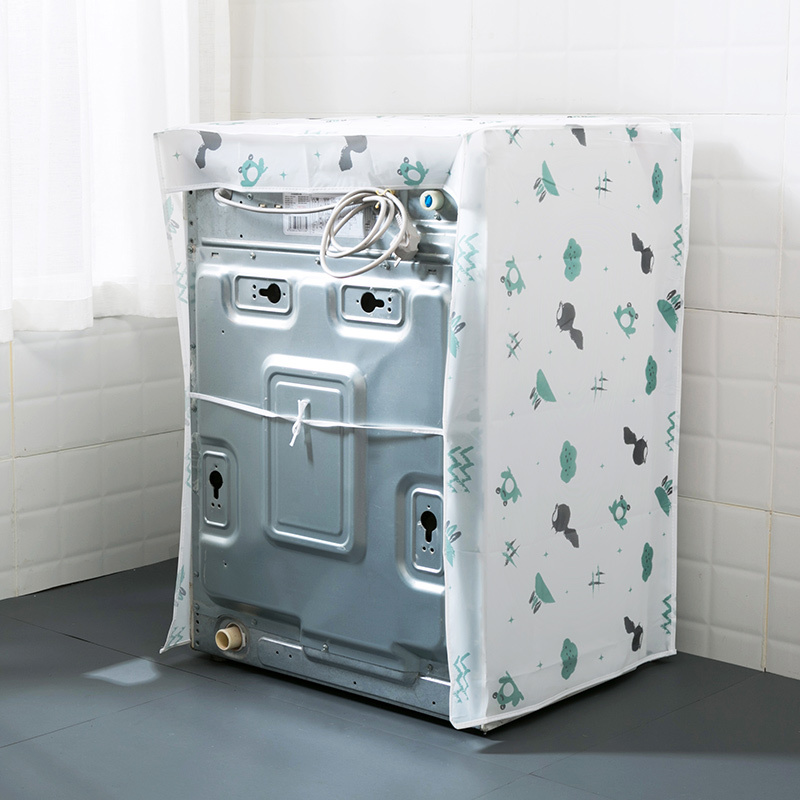 卡通洗衣机罩全自动滚筒洗衣机防水套罩上开通用防晒防尘罩林中小狼