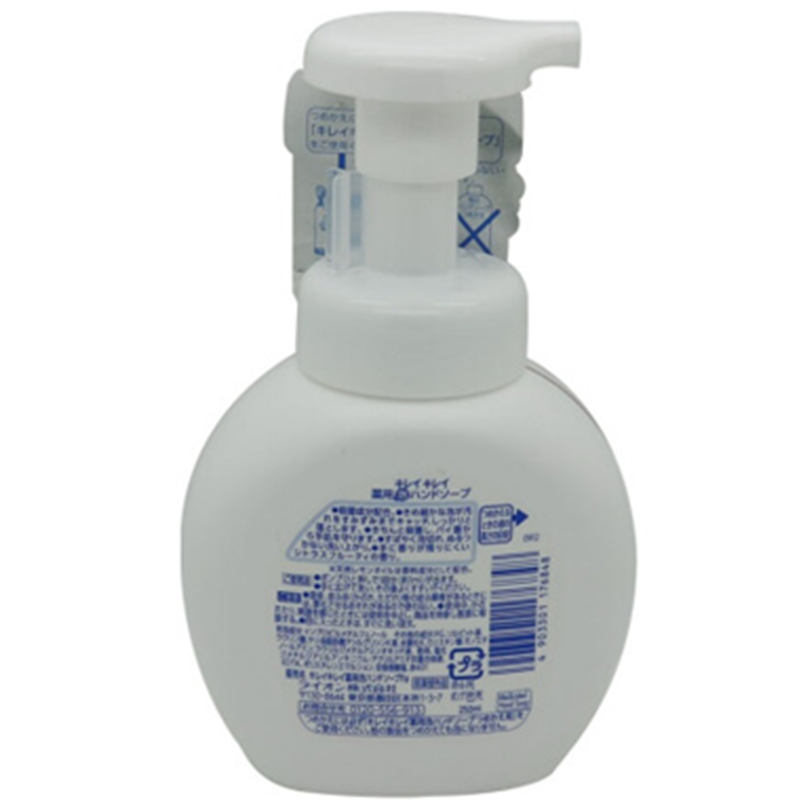日本进口狮王(LION) 趣净 全植物泡沫洗手液 淡香型 250ml 净化皮肤 健康抑菌