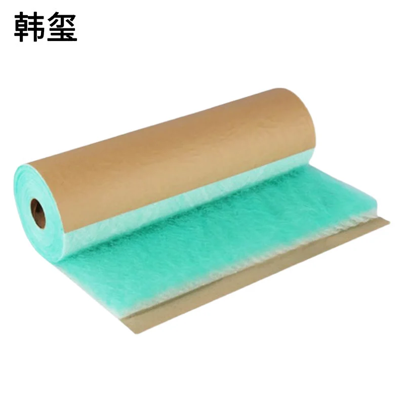 韩玺 烤漆房地棉 漆雾过滤棉油漆过滤棉 烤漆房底棉 1m*20m*6cm/平方米