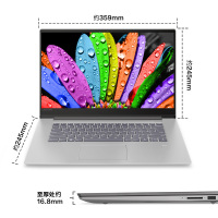 联想(Lenovo) 小新Air15 15.6英寸 轻薄三面窄边框指纹识别功能笔记本电脑（酷睿i5-8265U 8G 512GB MX150 2G独显） 银色