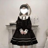 洛丽塔全套lo裙洋装公主裙 设计摇篮人偶洛丽塔裙子全套暗黑哥特OP少女日常lolita连衣裙