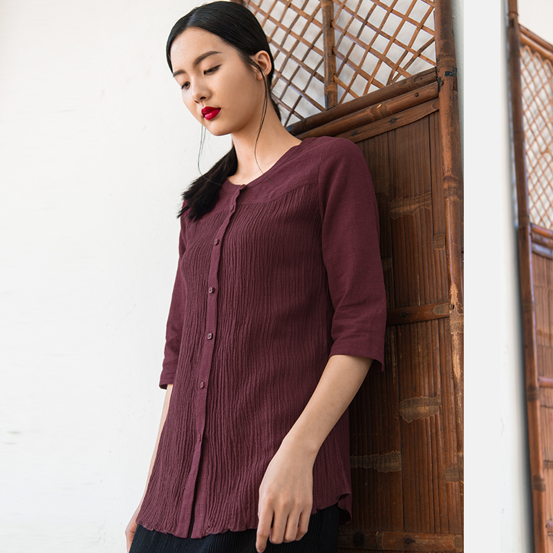 特卖专区不退布符女装春夏款拼接上衣衬衣百搭宽松休闲衬衫女