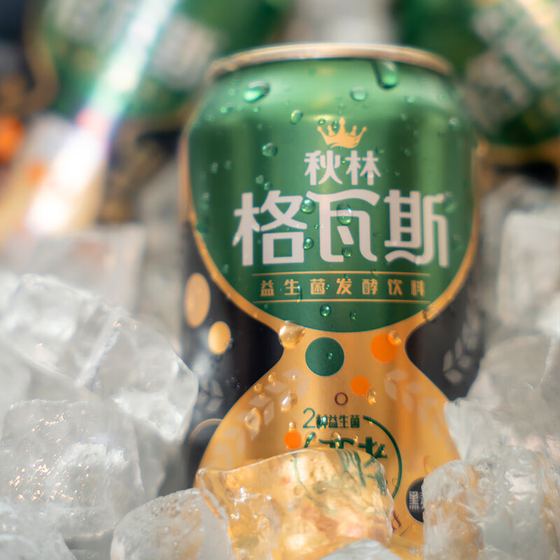 秋林格瓦斯面包发酵饮料黑麦芽330ml*6罐高清大图