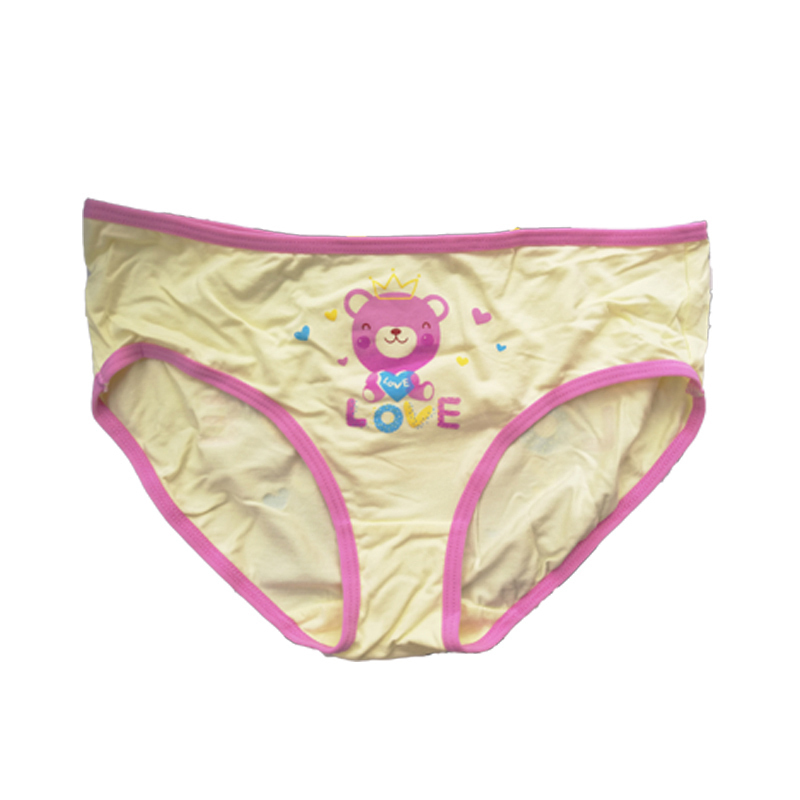 正品 浪莎 童装 儿童内裤 可爱小熊纯棉宝宝三角内裤透气女童全棉内裤