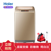 Haier/海尔 B10018BF31 全自动波轮洗衣机10公斤变频家用大容量智能洗衣机下排水筒自洁幂动力防缠绕脱水甩干