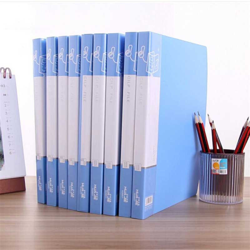 华杰 蓝色 加厚款 双强力夹 HJ5602 (单位:个)