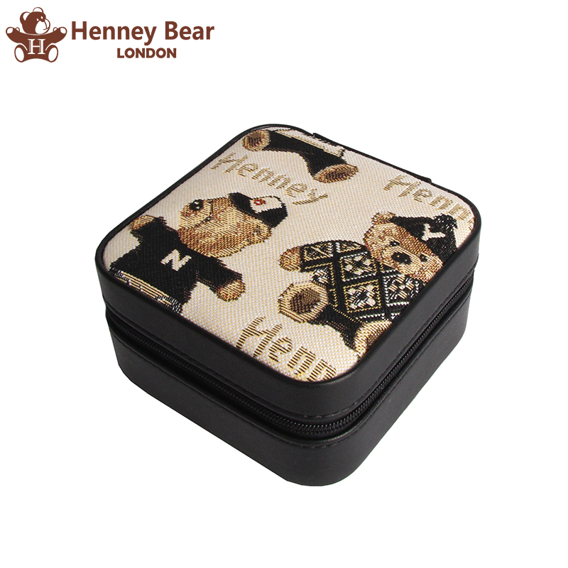 henneybear轩尼小熊2021新款高档化妆包珠宝盒生日礼物女hw067