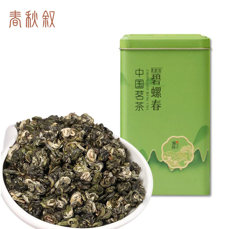 春秋叙 茶叶 绿茶 碧螺春 250g(一级) 罐