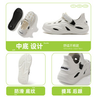 安尚芬洞洞鞋男款外穿新款户外沙滩厚底防滑凉鞋包头半拖鞋男士洞洞鞋沙滩鞋