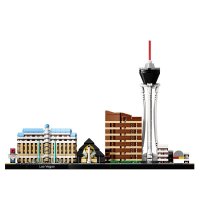 乐高(LEGO)建筑街景系列 拉斯韦加斯天际线 21047 儿童塑料积木玩具501块 12岁以上