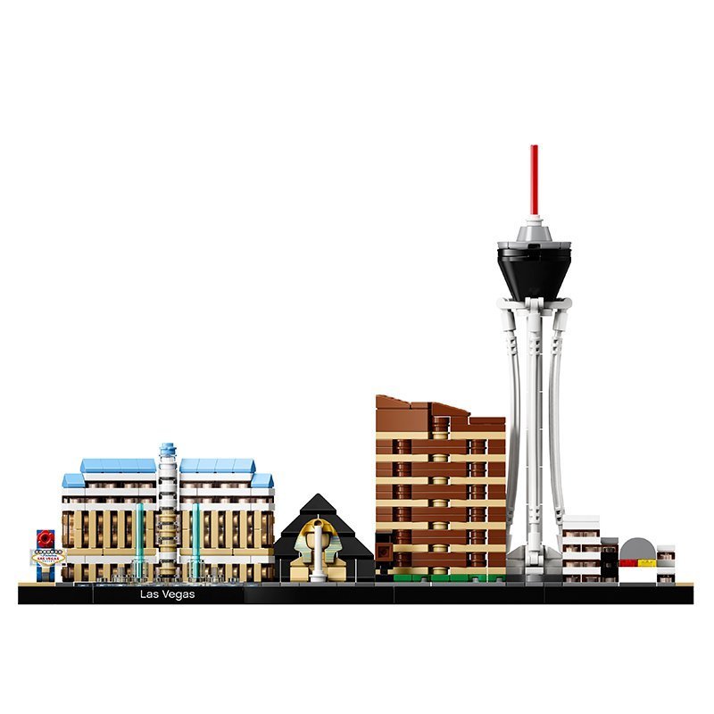 乐高(LEGO)建筑街景系列 拉斯韦加斯天际线 21047 儿童塑料积木玩具501块 12岁以上