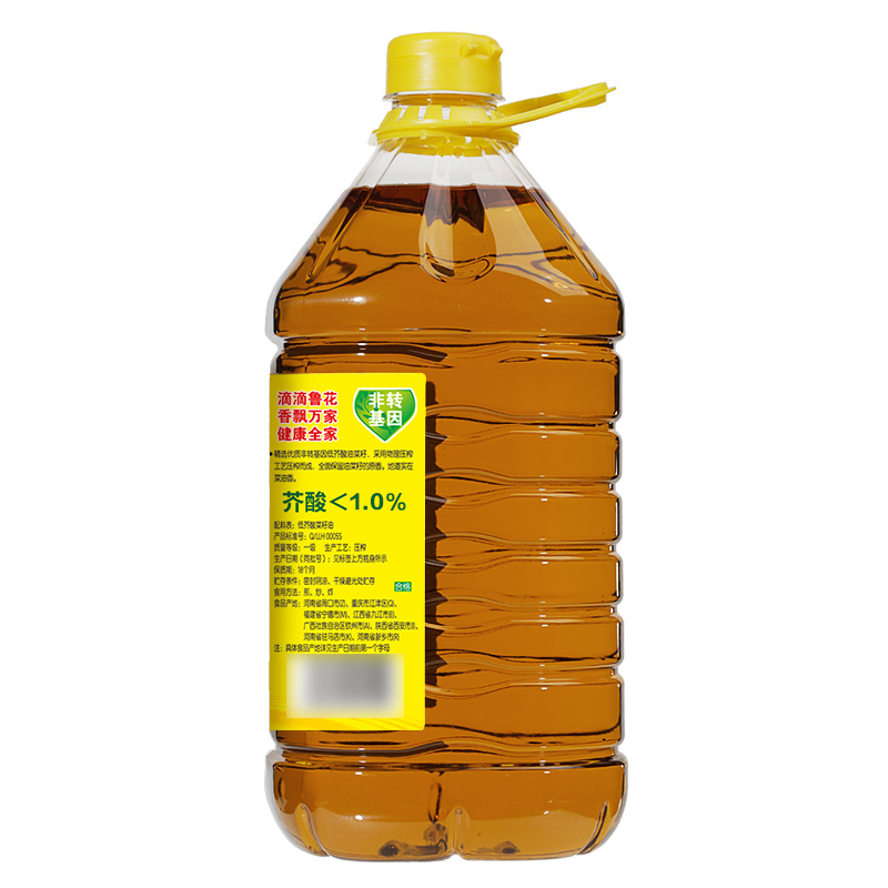 鲁花低芥酸特香菜籽油5L*2非转基因物理压榨食用油桶装健康好油高清大图