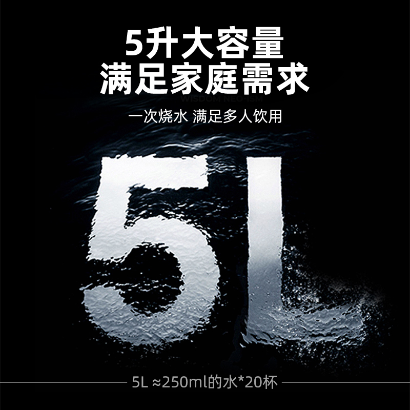 尚朋堂 YS-AP5010LS 家用保温电热水壶 电热水瓶 304不锈钢内胆 电开水瓶 开水壶 六段定温保温电水壶