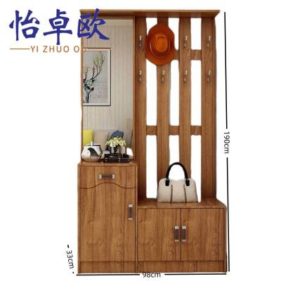 怡卓 欧木衣柜 衣帽架鞋柜98cm长 个