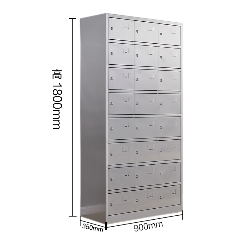 苏佰卓不锈钢员工储物柜文件柜存放柜子更衣柜存包柜二十四更衣柜高清大图