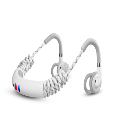 城市之音(URBANEARS) Stadion 后挂式无线蓝牙运动跑步耳机耳塞耳麦 防汗反光线材 Team 战队白