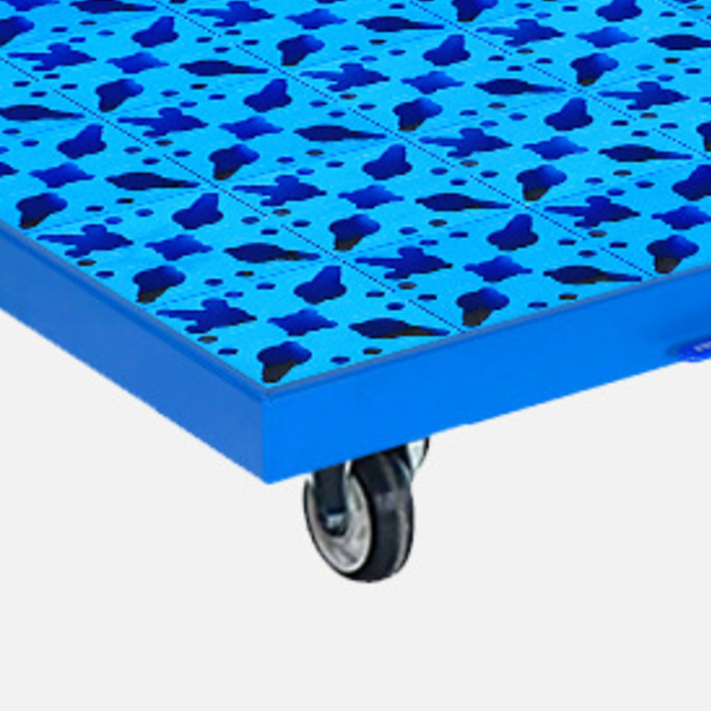 臻远ZY-TP-154钢制防渗漏托盘废机油桶托盘 带轮四桶款+过滤网格高清大图