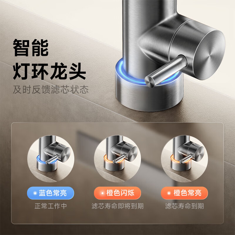 米家小米净水器N1 800G 净饮机厨下家用净水机5年反渗透直饮机长效滤芯净水器MR872高清大图