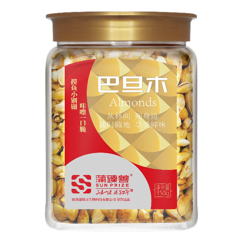 蒲臻善巴旦木果仁饱满口感酥脆天然原材保留醇厚本味350g