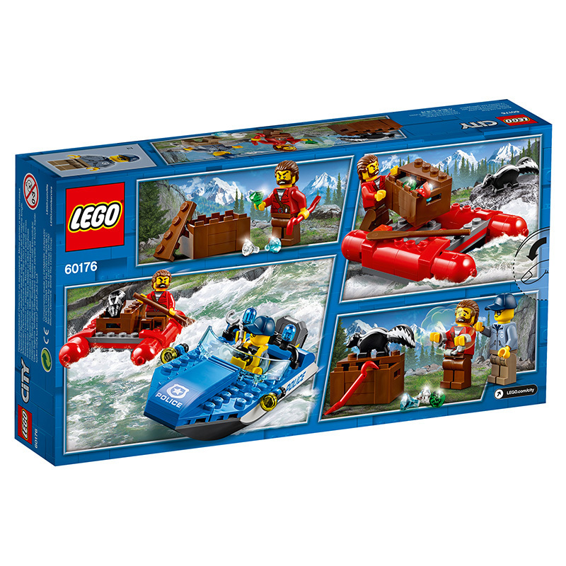 LEGO 乐高 City城市系列 激流追击 60176 5-12岁 塑料玩具 100-200块
