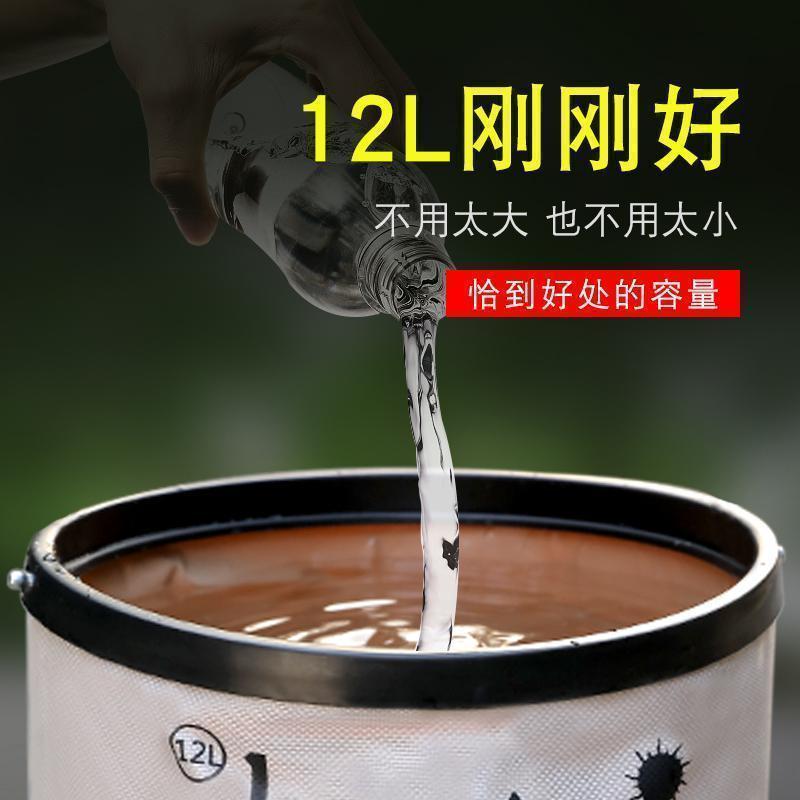 家柏饰(CORATED)便携式折叠水桶 专用洗车桶折叠桶汽车旅行车用 钓鱼可折叠伸缩桶