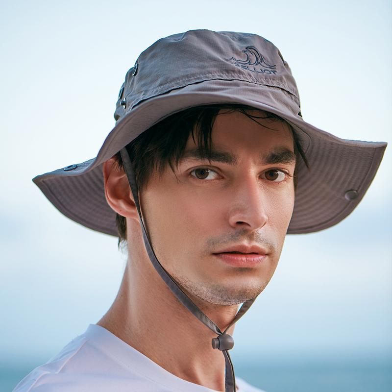 伯希和户外垂钓防晒帽男女运动遮阳防晒夏季渔夫帽排汗透气耐磨速干稳固折叠旅游太阳帽子