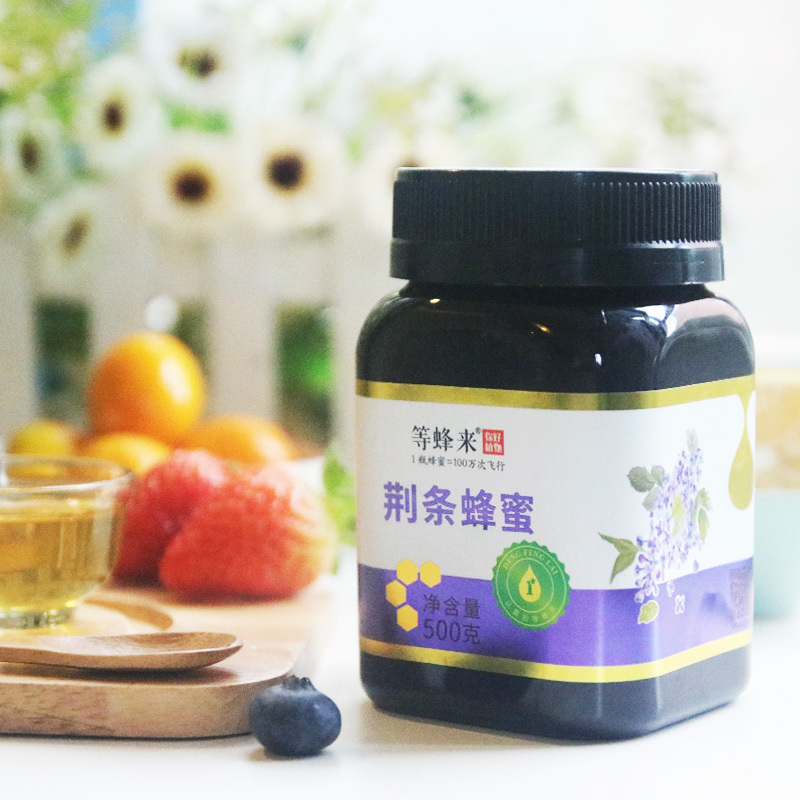 等蜂来天然成熟荆条蜂蜜500g 家庭装