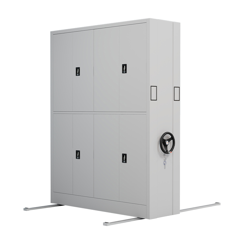 臻远 ZY-MJJA-02 手摇密集架移动档案柜钢制轨道密集柜 通双节 一列二组