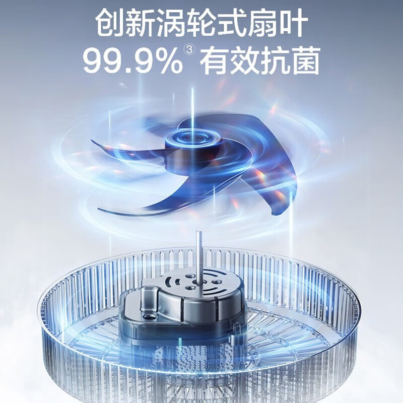 苏泊尔(SUPOR)12档直流变频空气循环扇家用遥控落地扇涡轮换气扇3D摆头四季适用对流电风扇 EFC-102A-18