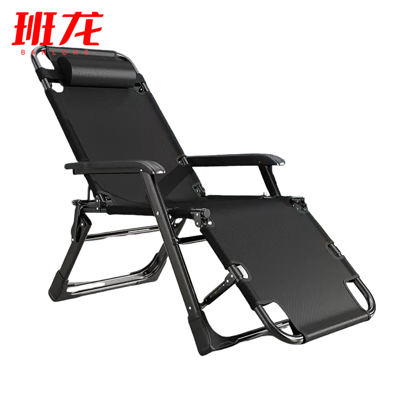 班龙折叠午休椅黑色把高清大图