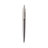 派克PARKER 签字笔 Jotter乔特系列牛津灰细纹凝胶水笔 中性笔 学生办公通用日常书写原子笔0.55mm黑笔芯
