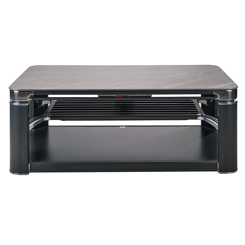 美之家电暖桌取暖桌电暖炉新世纪银河浮雕160*90cm岩板电磁炉语音升降