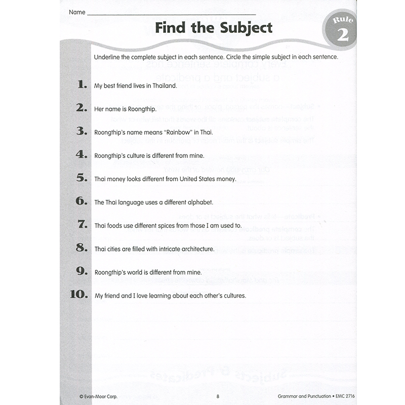 [正版]Evan-Moor Grammar & Punctuation Grade 6 语法与标点练习册 六年级 美国高清大图