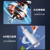 苏泊尔(SUPOR)绞肉机2.2L家用玻璃碗料理机辅食机大容量多能电动搅拌机碎肉机JR55U-Q(绞菜杆+切丝)