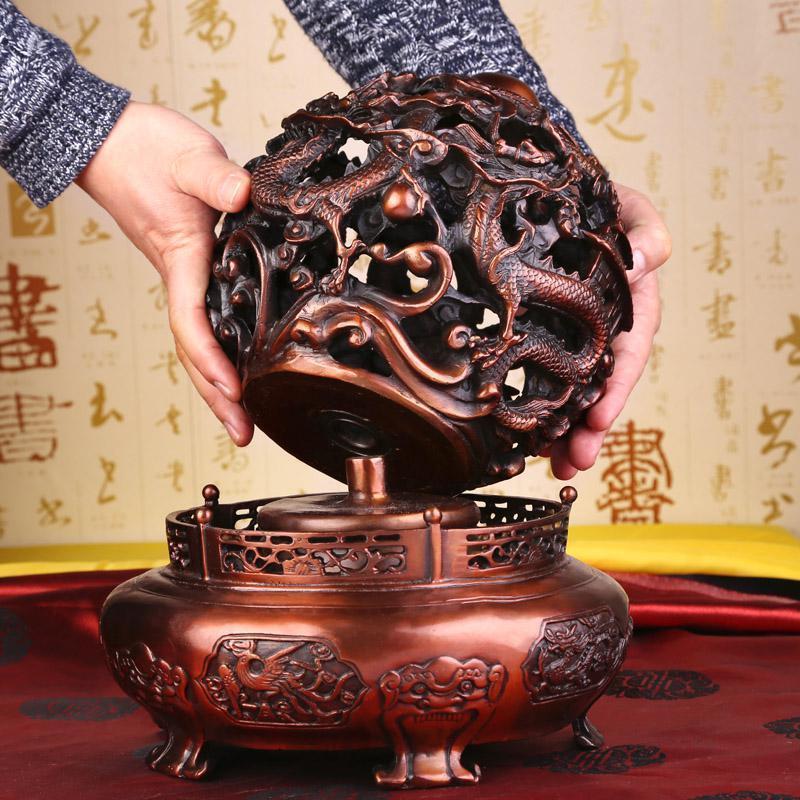 风水铜制秘法九转乾坤鼎摆件铜九转乾坤鼎九龙乾坤鼎时来运转_117
