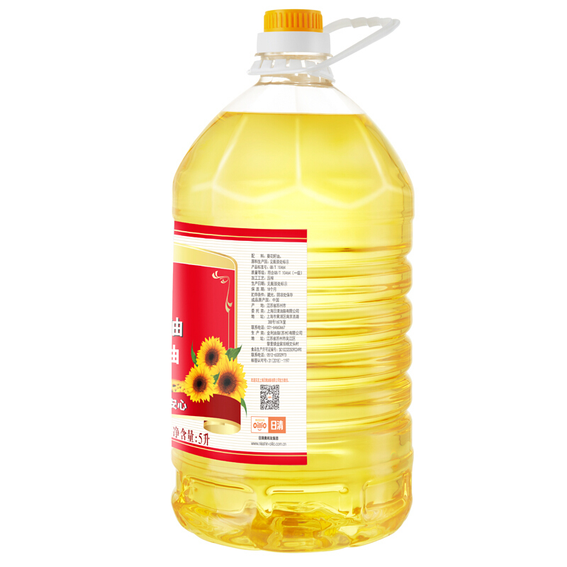 5000ml 日清油 葵花籽油5L食用油健康食用油 大桶装