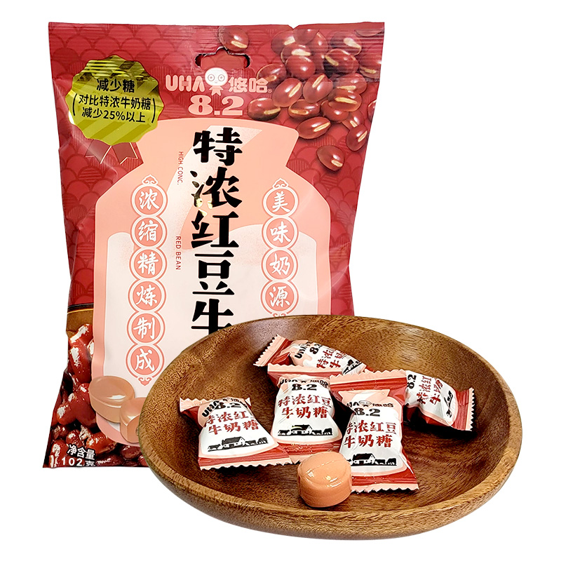 UHA悠哈奶糖特浓咖啡味牛奶糖婚庆结婚喜糖袋装102g糖果高清大图