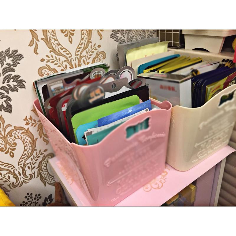 收纳盒简约创意多功能塑料护肤品储物盒家居梳妆台面膜化妆品整理盒
