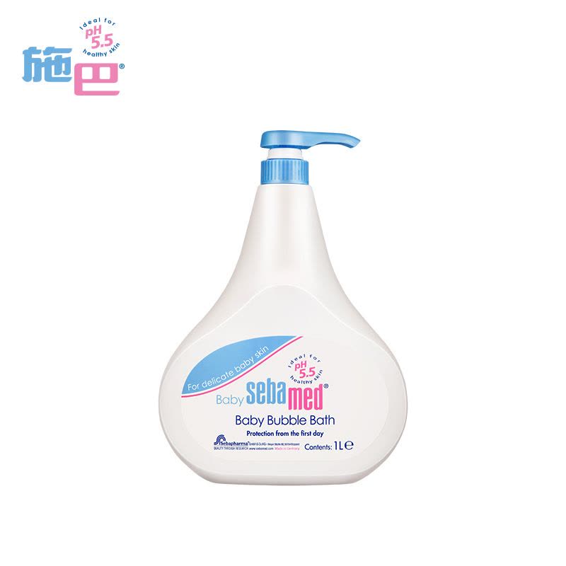 施巴(sebamed)婴儿泡泡沐浴露1L 沐浴液 儿童沐浴露 泡泡沐浴露 德国原装进口图片